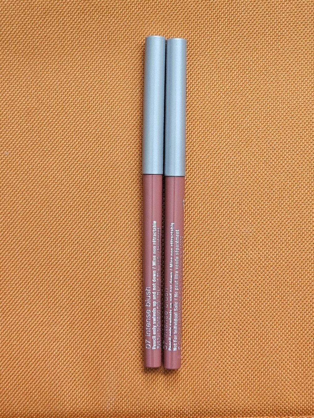 Clinique Quickliner for Lips Intense 07 Intense Blush — Lot of 2 Travel Size